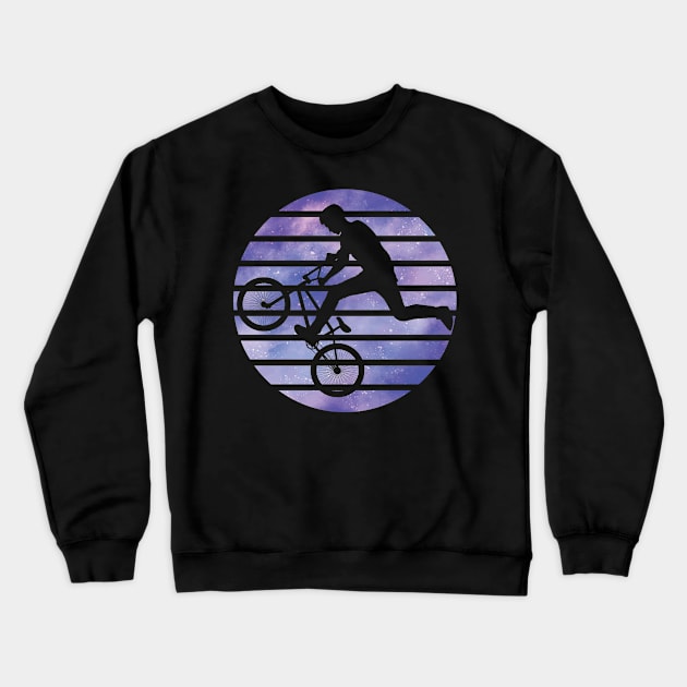 BMX Bike Extreme Sport BMX Trick Halfpipe Crewneck Sweatshirt by POS